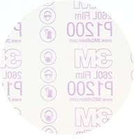 Vista 2 de 3M Stikit - Disco abrasivo de película de acabado 260L, 01318, 6 in, P1200, 100 discos por caja, Blanco