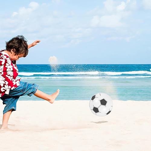 Miniatura 5 de NUOBESTY Pelotas inflables de fútbol, juego de fútbol, piscina, fiesta, juguetes para niños y adultos, 4 unidades