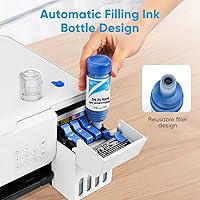 Vista 4 de Replacement for Epson 542 Ink Refill Bottles Work for ET-5850 ET-5880 ET-5170 ET-16600 ET-16650 ET-5800 ET5850 ET5880 ET5170 ET16600