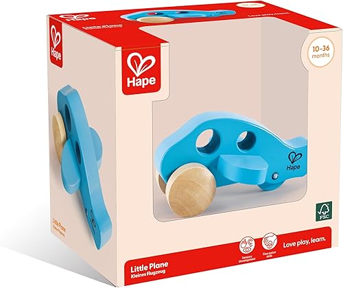 Miniatura 4 de Hape Mini avión de madera| Juguetes educativos de madera para regalo de niños pequeños