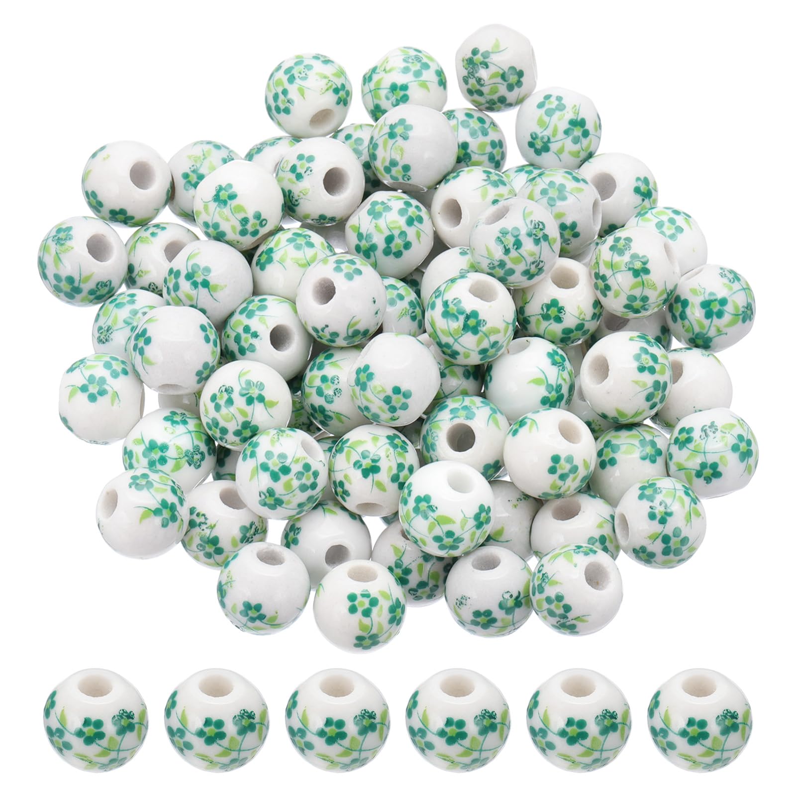PATIKIL 80 Pcs Porcelain Beads