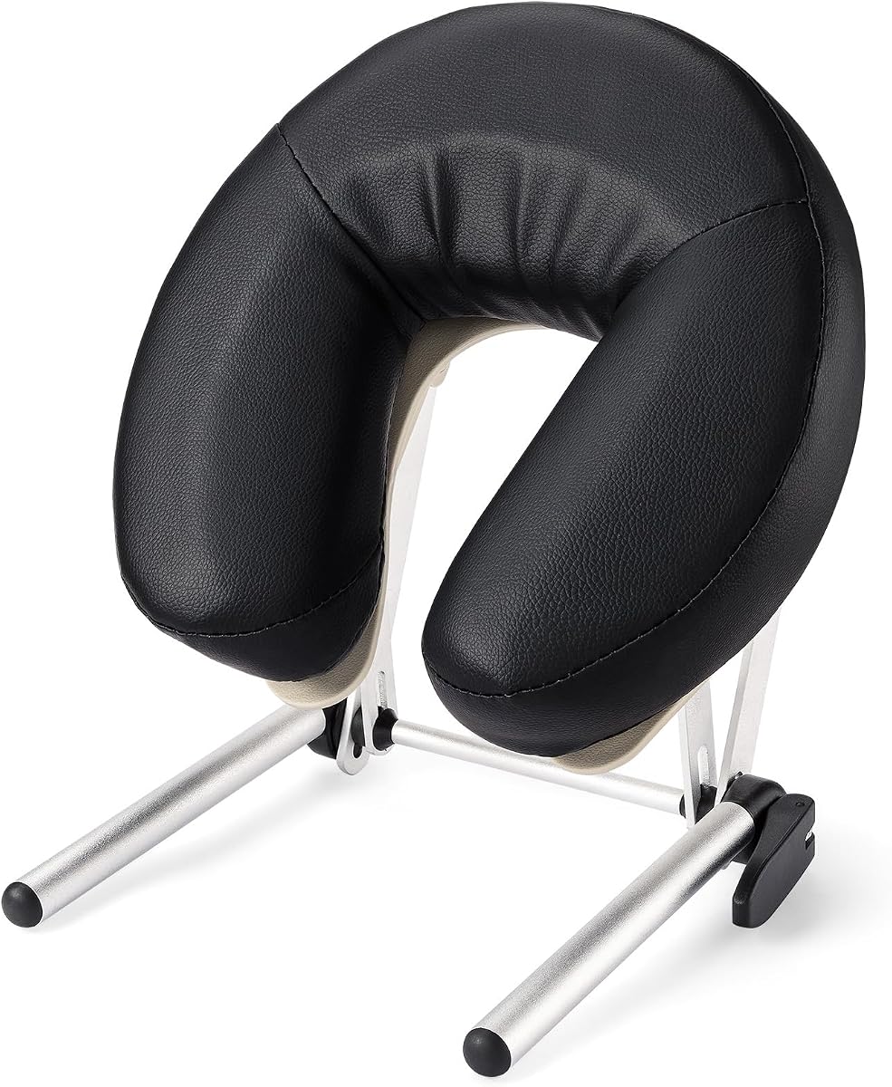 Mesa de masaje con cuna y almohada para la cara, reposacabezas ajustable para cama de spa de masaje | Mesa de masaje/cama/silla plataforma reposacabezas con almohada facial, Kit superior de colchón para el hogar, soporte para reposacabezas y cojín facial