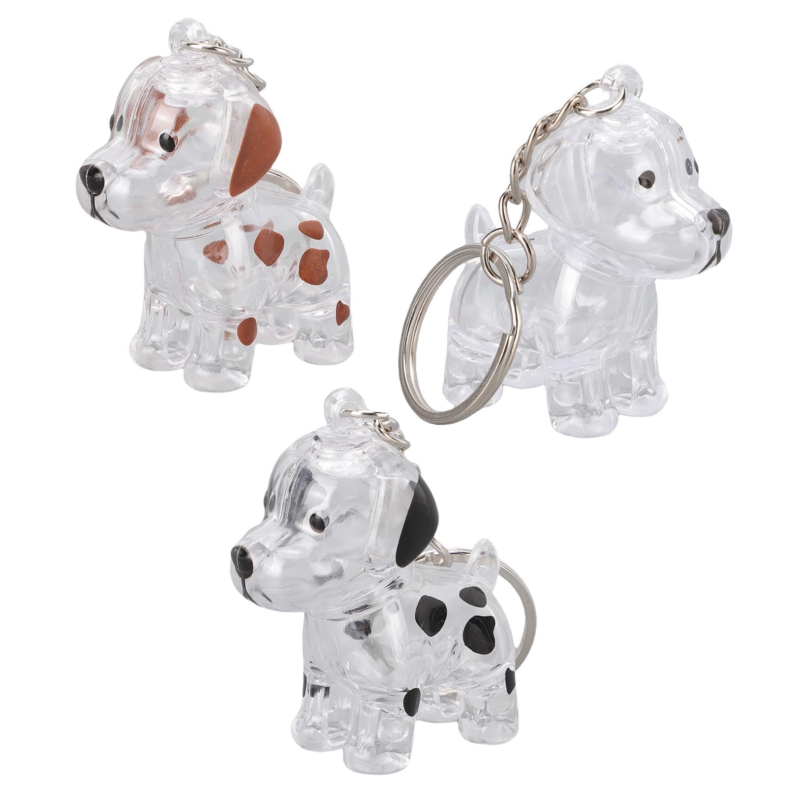 Dpofirs Pet Hair Memorial Keepsake Keychain, 3 Pack Sealing Design
