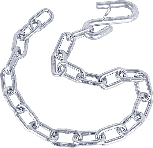 Miniatura 2 de NBJINGYI Cadena de seguridad de cuello de cisne de 14 x 48 pulgadas, 2 unidades de grado 30 con clips de resorte con 2 ganchos en S