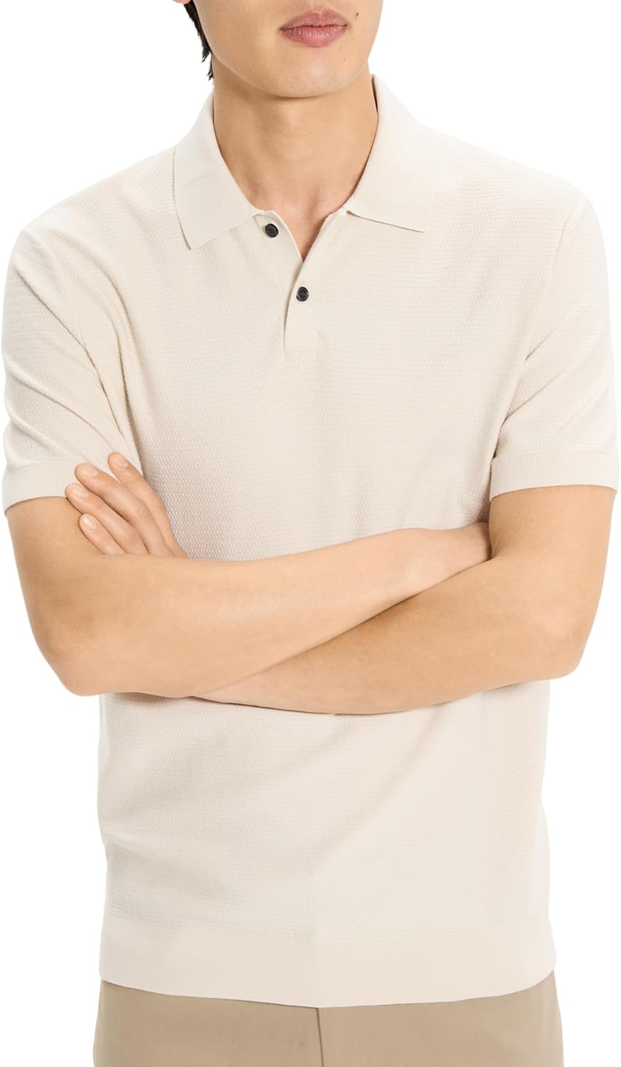 Theory Men's Soris Polo in Light Bilen - Image 4