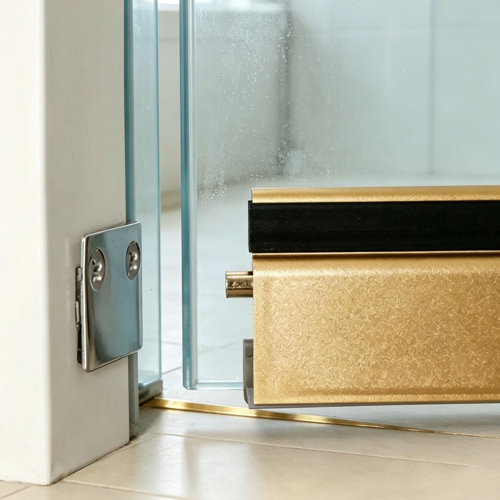UrbanUp Paraspifferi Sottoporta Guarnizione Automatica Scomparsa Porta Vetro del Bagno