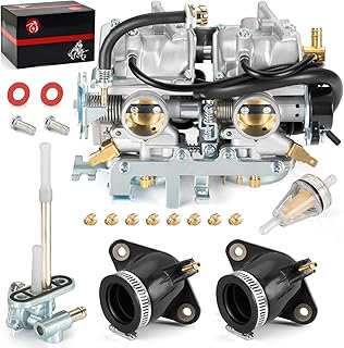 Carburetor Carb & Fuel Petcock Intake Manifold for Yamaha V-Star 650 XVS650 1998-2014