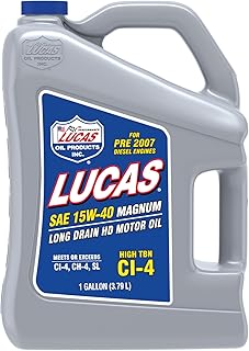 Lucas Oil 10076 SAE 15W-40 API CI-4 Magnum Heavy Duty Motor Oil - 1 Gallon