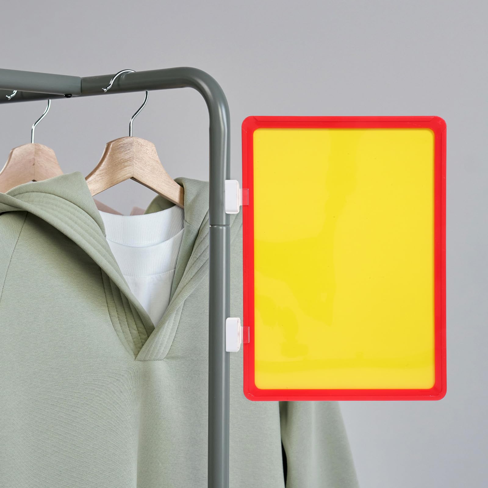 NUOBESTY Porte-étiquettes en Magnétisme et Plastique pour Étagères D'entrepôt Magnétiques Rouges Résistant à L'usure Accessoire Polyvalent pour Organisation