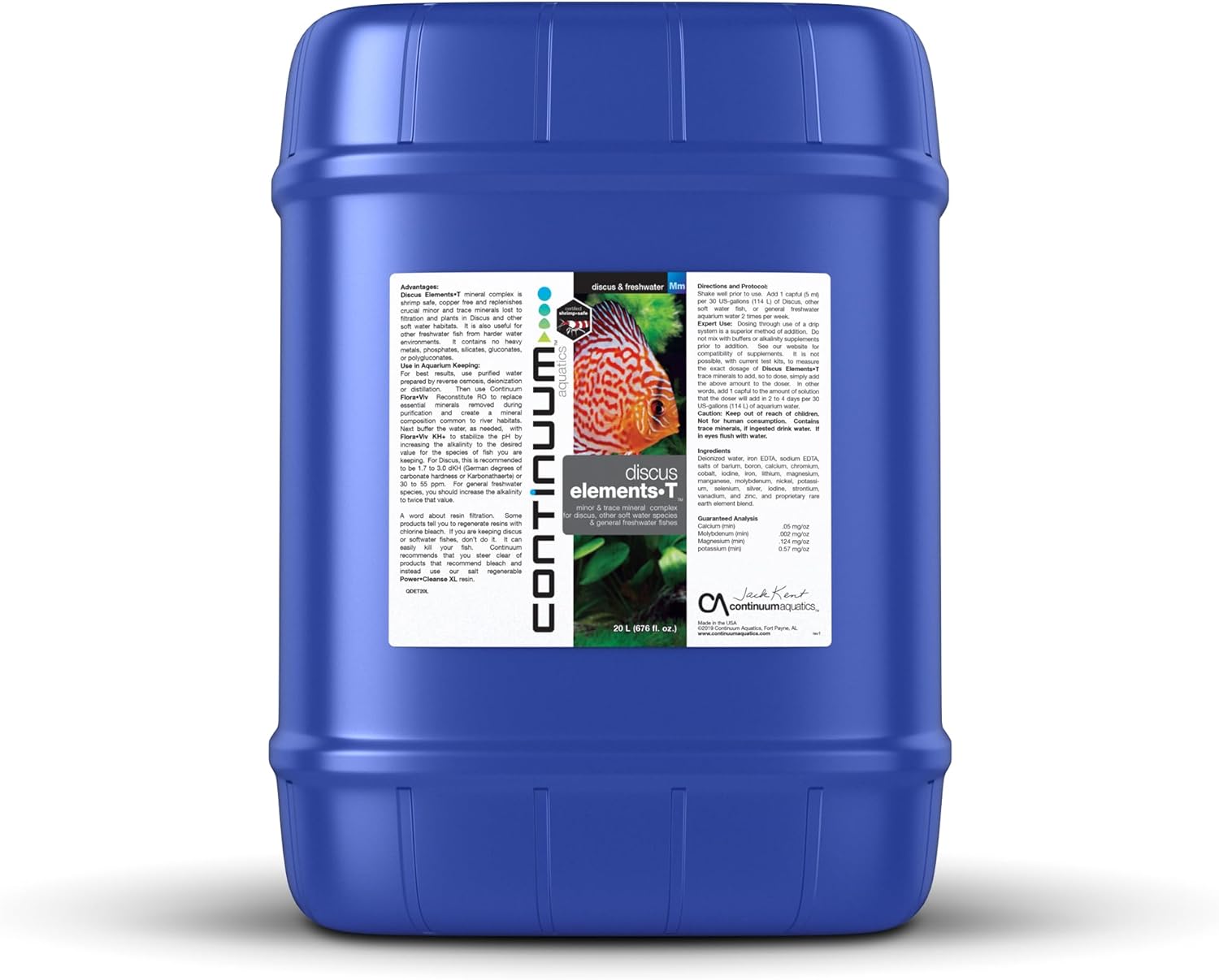 Continuum Aquatics Marine Elements T - Minor, Trace & Rare Earth Mineral Complex for All Marine & Reef Aquariums