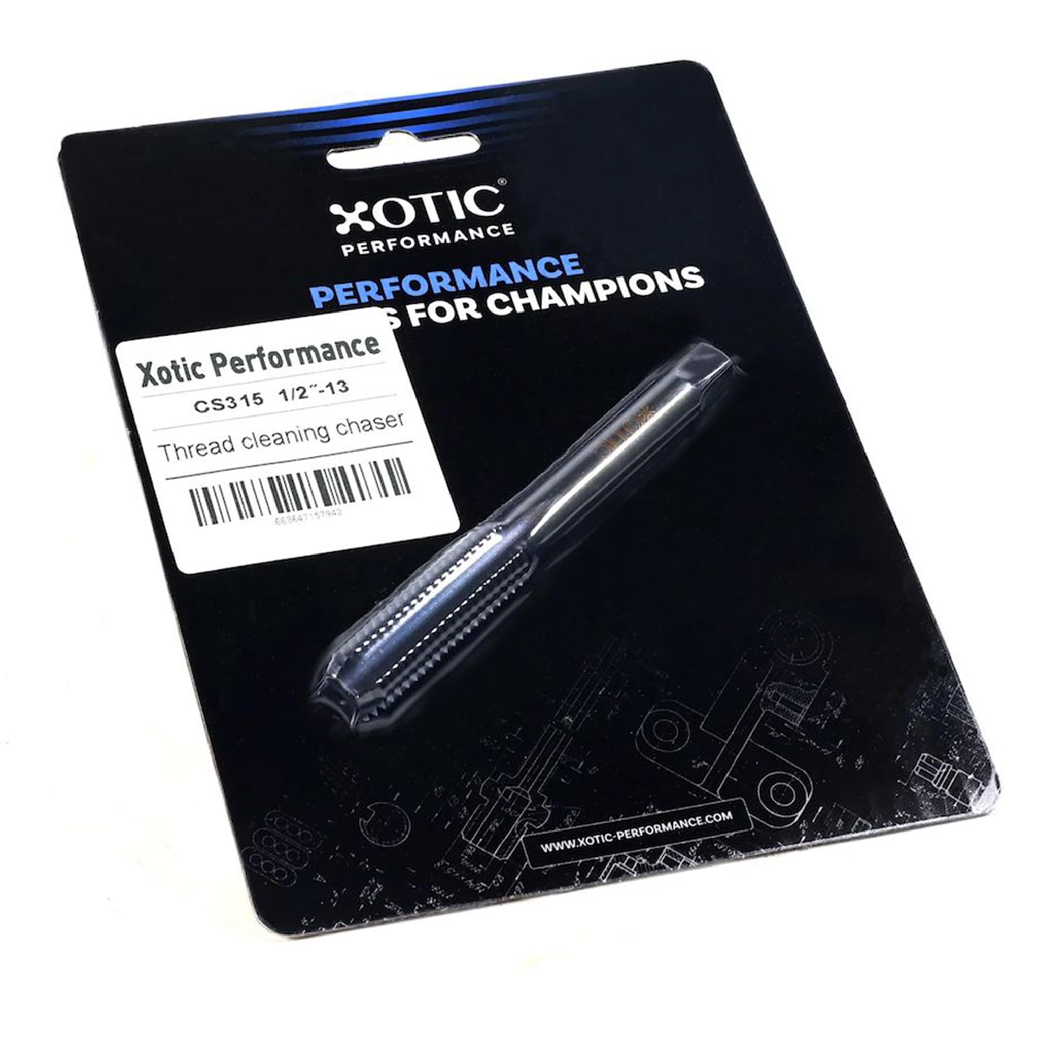 Xotic Performance Chaser de limpieza de roscas de 1/2 a 13
