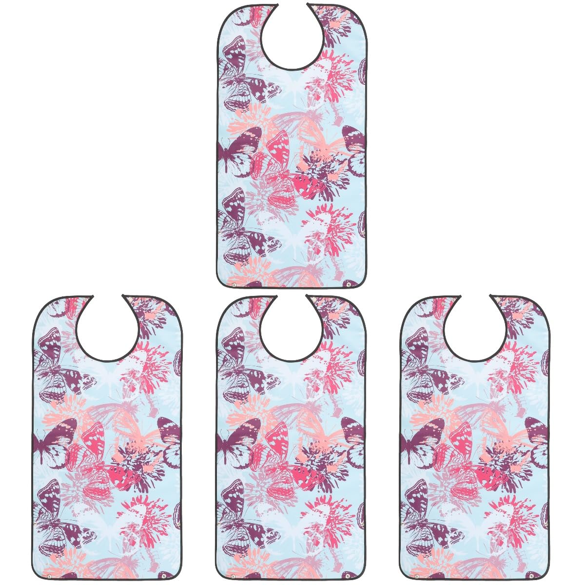 Beaupretty 4 Pièces Pinny personnes âgées adultes Bibs des tout-petits mannequins bavoirs Bibs pour bébé Bavoir bébé bibabs bavoir adulte bavoir réutilisable bavoirs utiles polyester Colorful