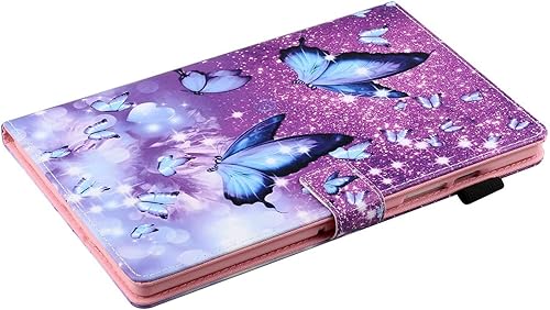 Miniatura 6 de YUNHOTIC Funda para Samsung Galaxy Tab A7 de 10.4 pulgadas versión 2020, (SM-T500T505T507) Funda plegable de piel sintética de alta calidad con