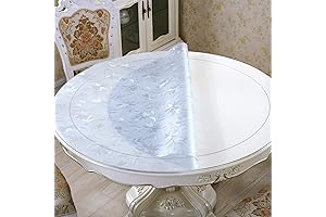 Ultra-Thin 1.5mm Round Table Protector for Elegant Dinette Chairs