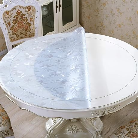 Ultra-Thin 1.5mm Round Table Protector for Elegant Dinette Chairs