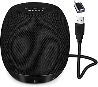 YYV Wired Computer Speaker for Desktop/Laptop, Mini USB PC Speaker with Stereo Sound and Enhanced Bass, Laptop Speaker Plug and Play (Black)