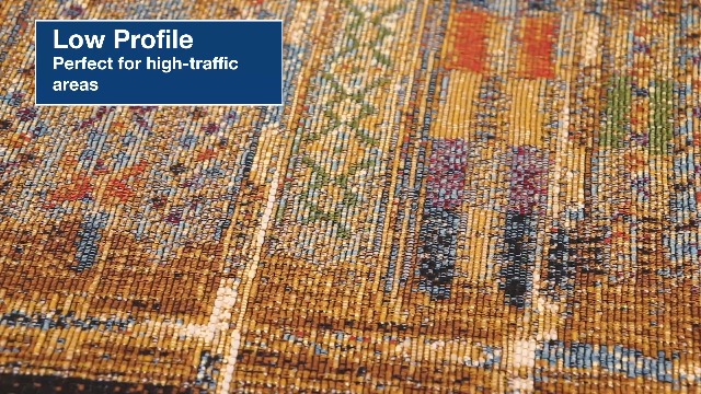 Tapete Liora Manne Tribal Stripe Gold 2'4" x 3'11" miniatura 7