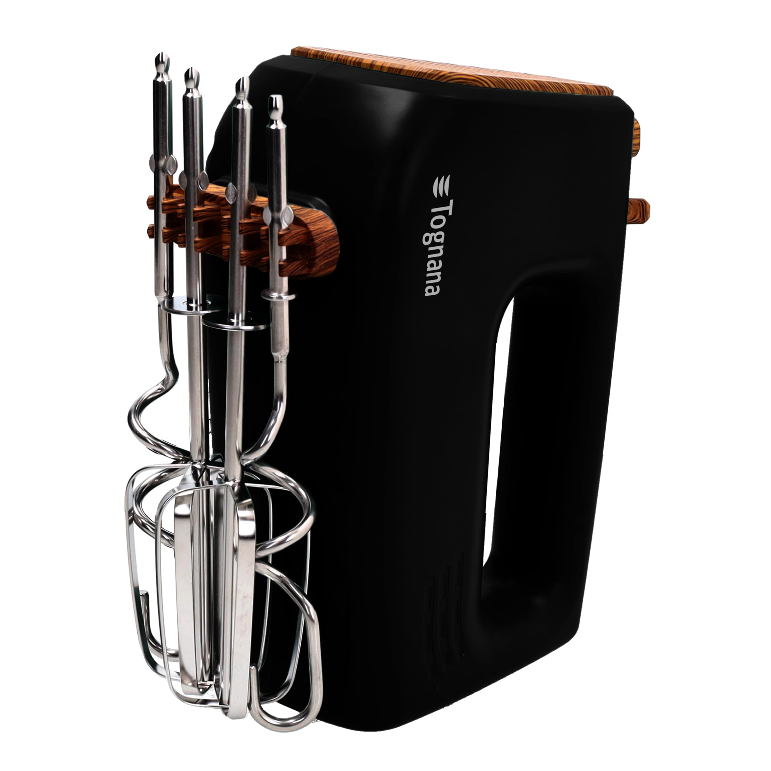 Tognana Iridea Batteur électrique 400 W, plastique/acier inoxydable, noir/marron