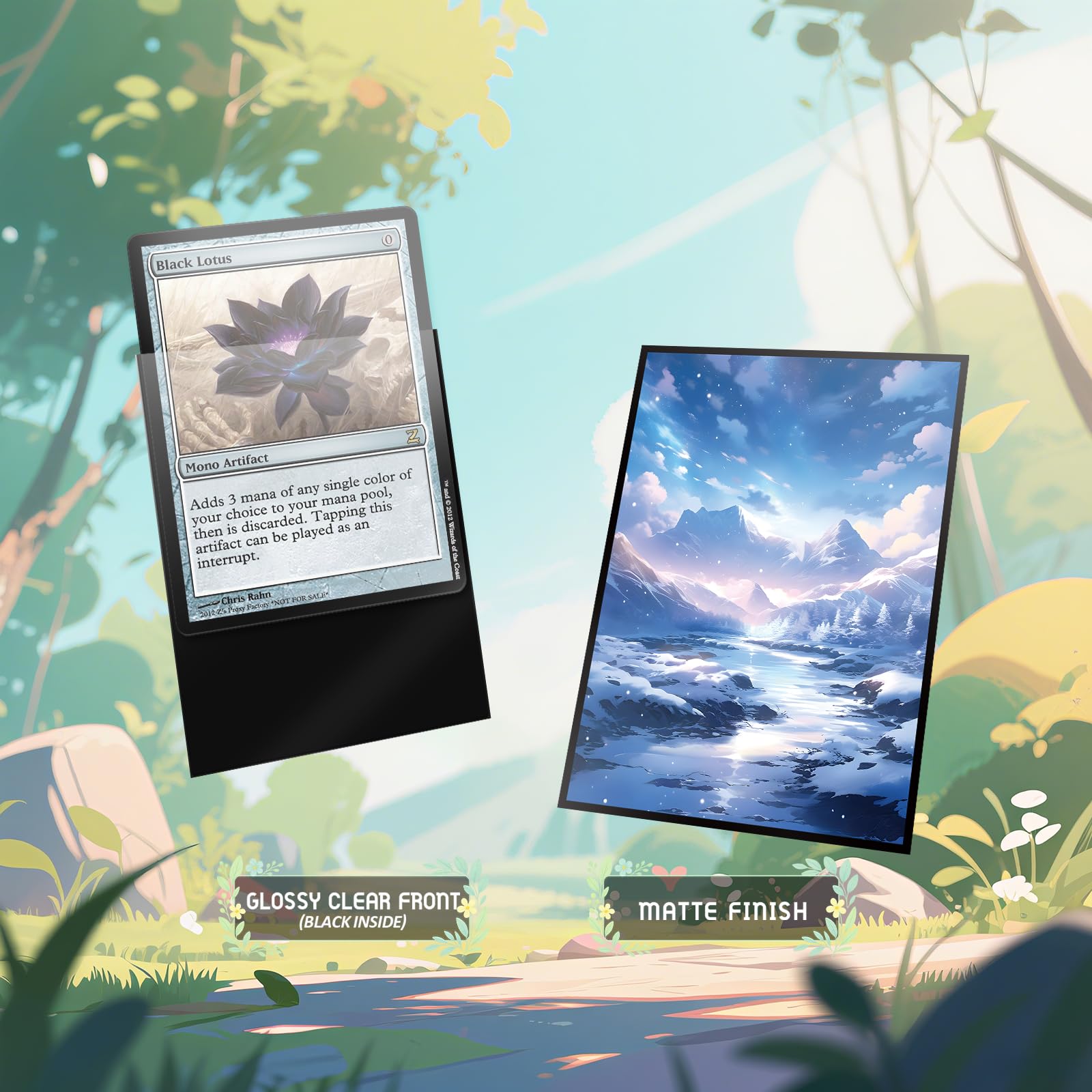 Amazon.co.jp: MTGカードスリーブ - タンドラ - ファンタジー デュアル