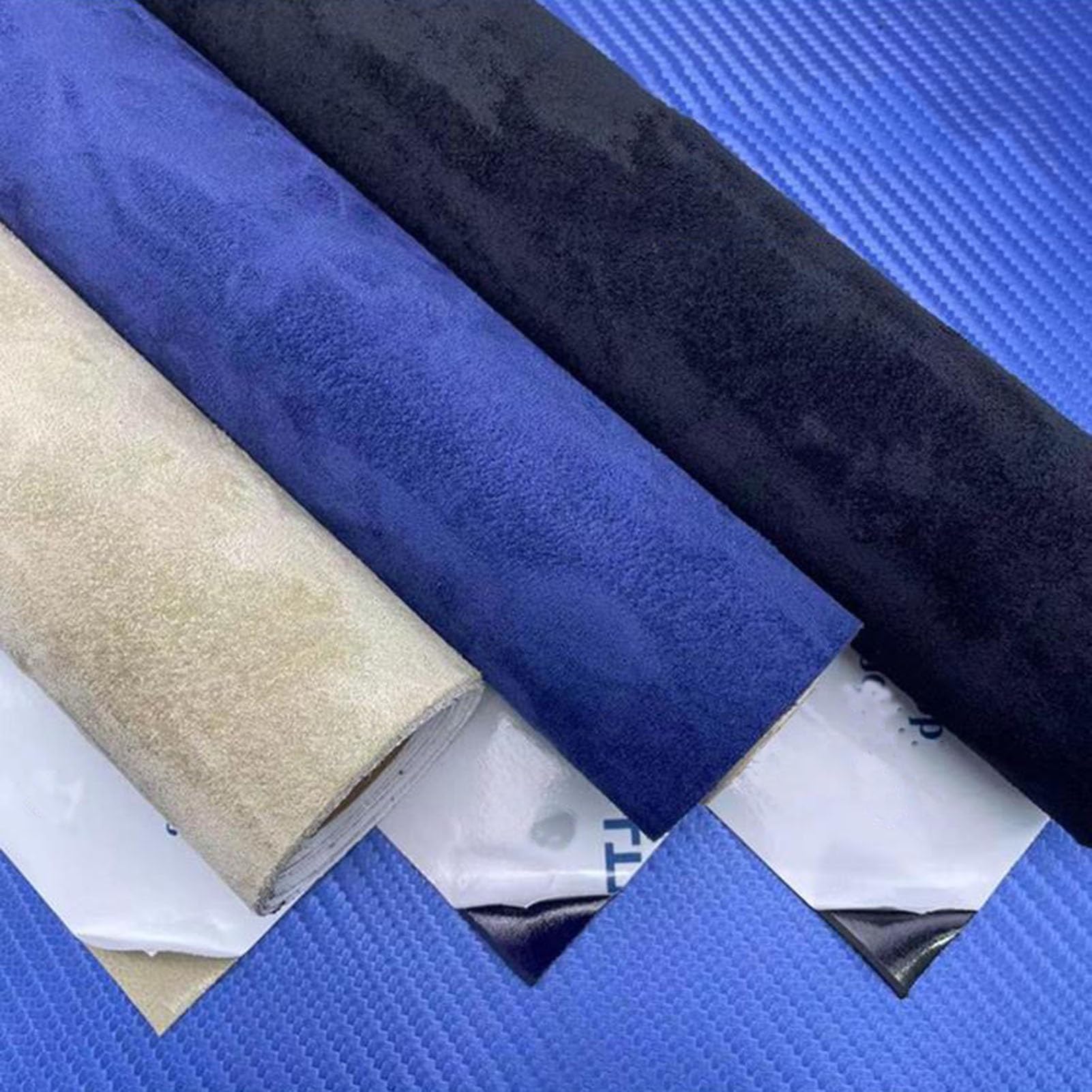 Ecopelle Adesiva Tessuto in Finta Pelle Scamosciata, Toppa per Riparazione in Pelle, Tessuto Sintetico Morbido e Liscio per l'artigianato Fai-da-Te(A16,100 * 149cm)