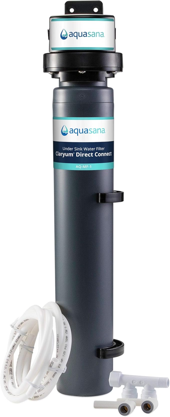 Aquasana Under Sink Water Filter - Reduces 99% of 78 Contaminants Including Chlorine & Lead from Tap Water - Claryum Direct Connect