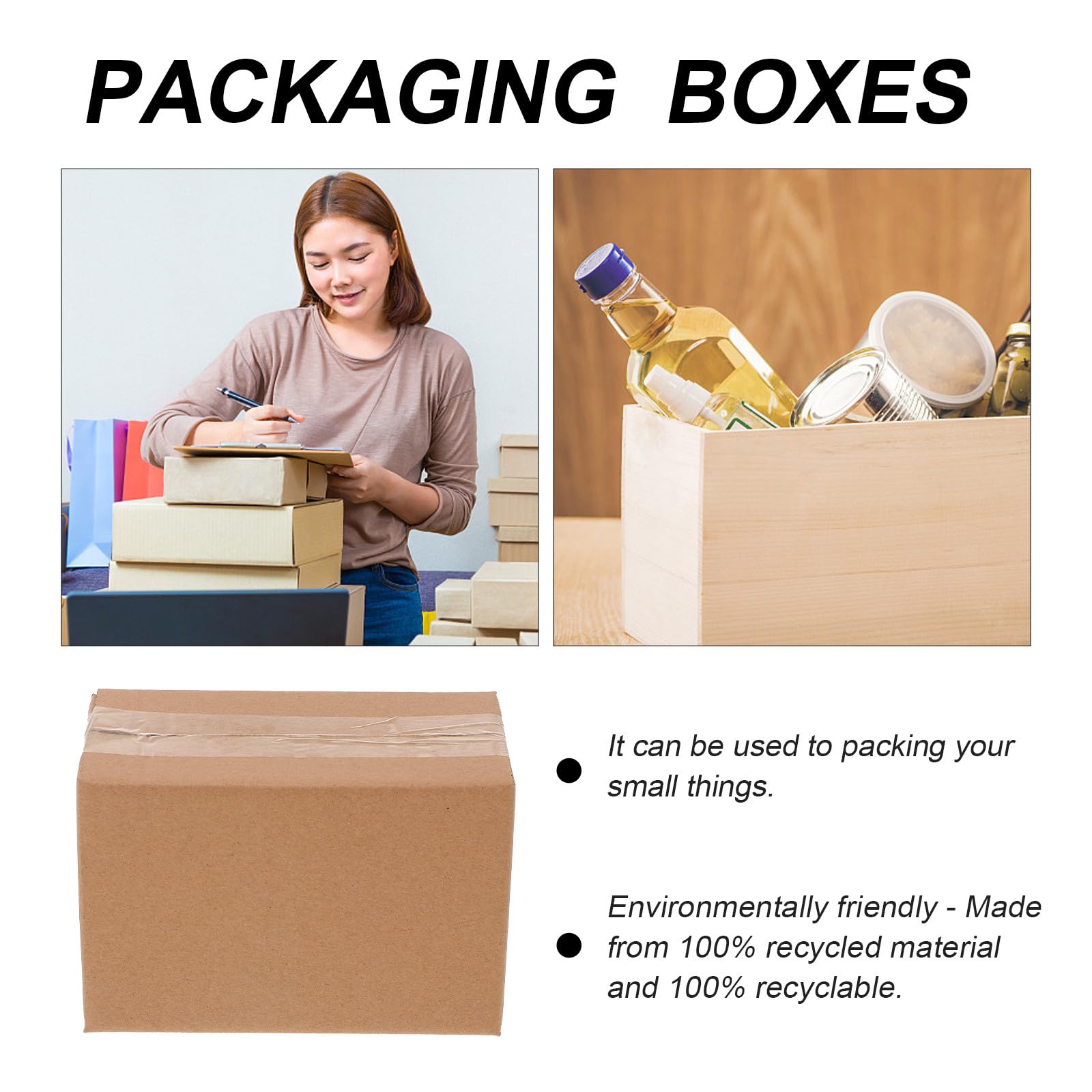 20 Stück 20 Stück Kleine Versandkartons aus Superhartem Kraftkarton K Stabile Verpackungskartons für Büro und Versand Stoßfeste Aufbewahrungswürfel Recycelbar