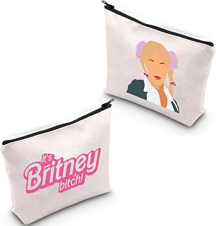 Britney Makeup Bag for Women Spears Gift Pop Culture Gift Cosmetic Bag Travel (Britney Bitch ca)