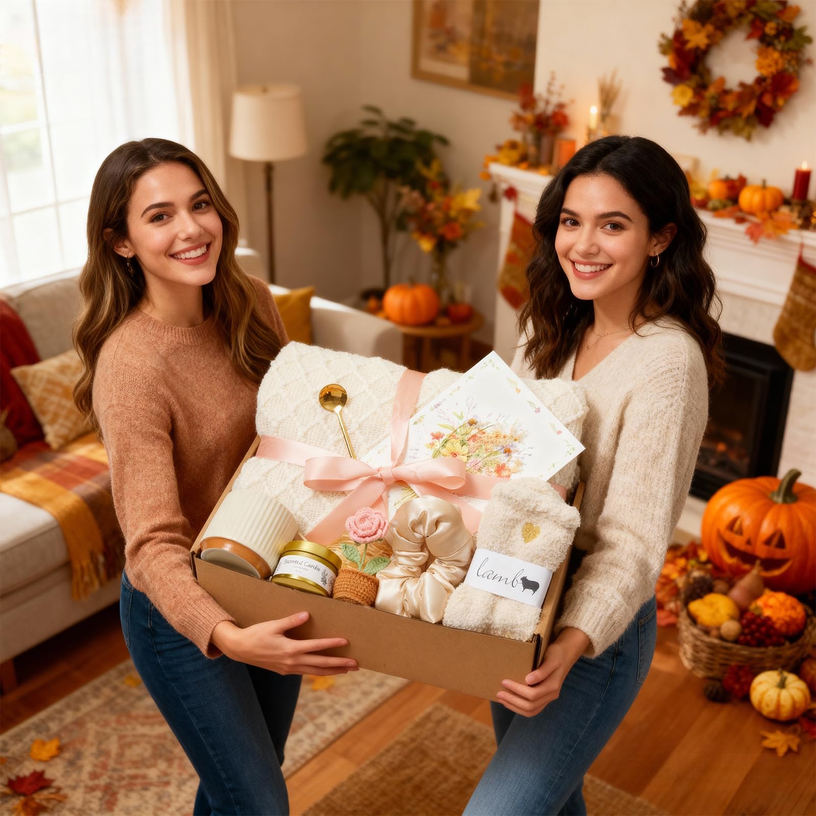 Cesta de regalo de cumpleaños para mujeres, cestas de regalo, paquete de cuidado para mujeres, cesta de regalo Grt Well Soon, cesta de regalo de cumpleaños para el día de la madre, cesta de regalo de