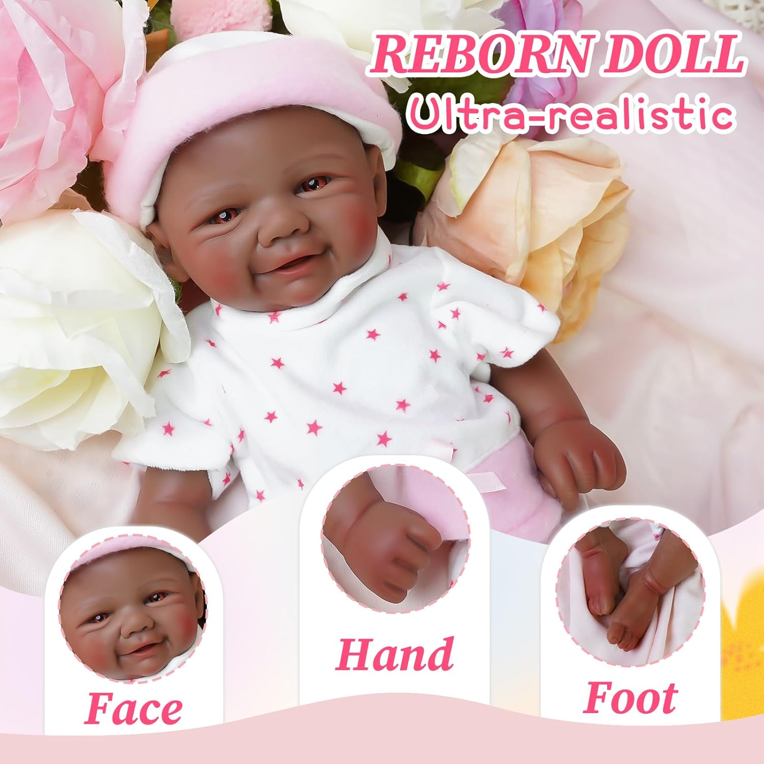 Silicone Realistic Reborn Baby Dolls -12 Inch Lifelike Reborn Baby Dolls Silicone Full Body Lifelike Newborn Girl for Children 3+