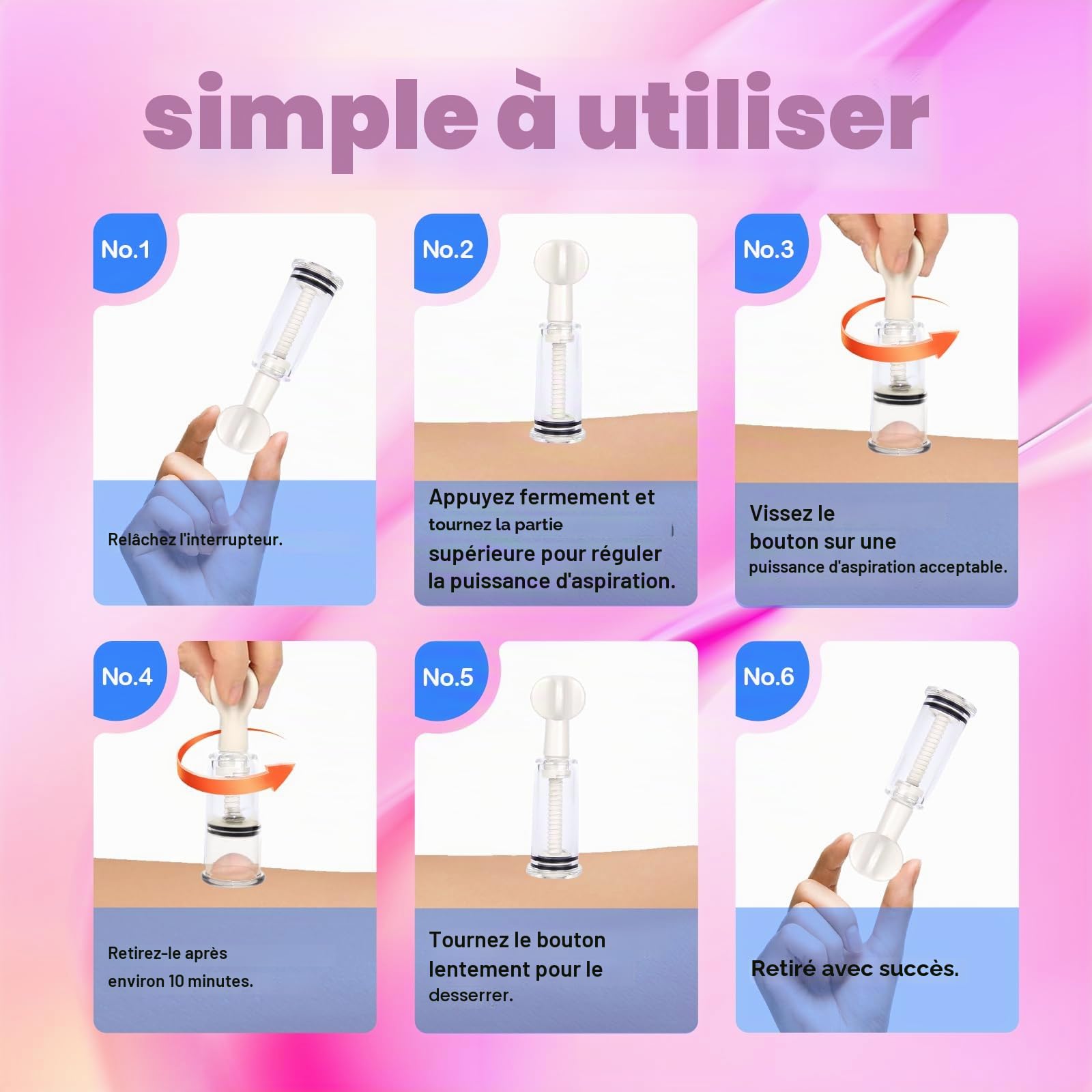 Jouets de Mamelon Suceurs Aspirateur De Clitoris Pour Femme Sextoy Clitoridien Ventouses Womanizer Clitoris TéTons Homme Pompe à Puissante Lot 2