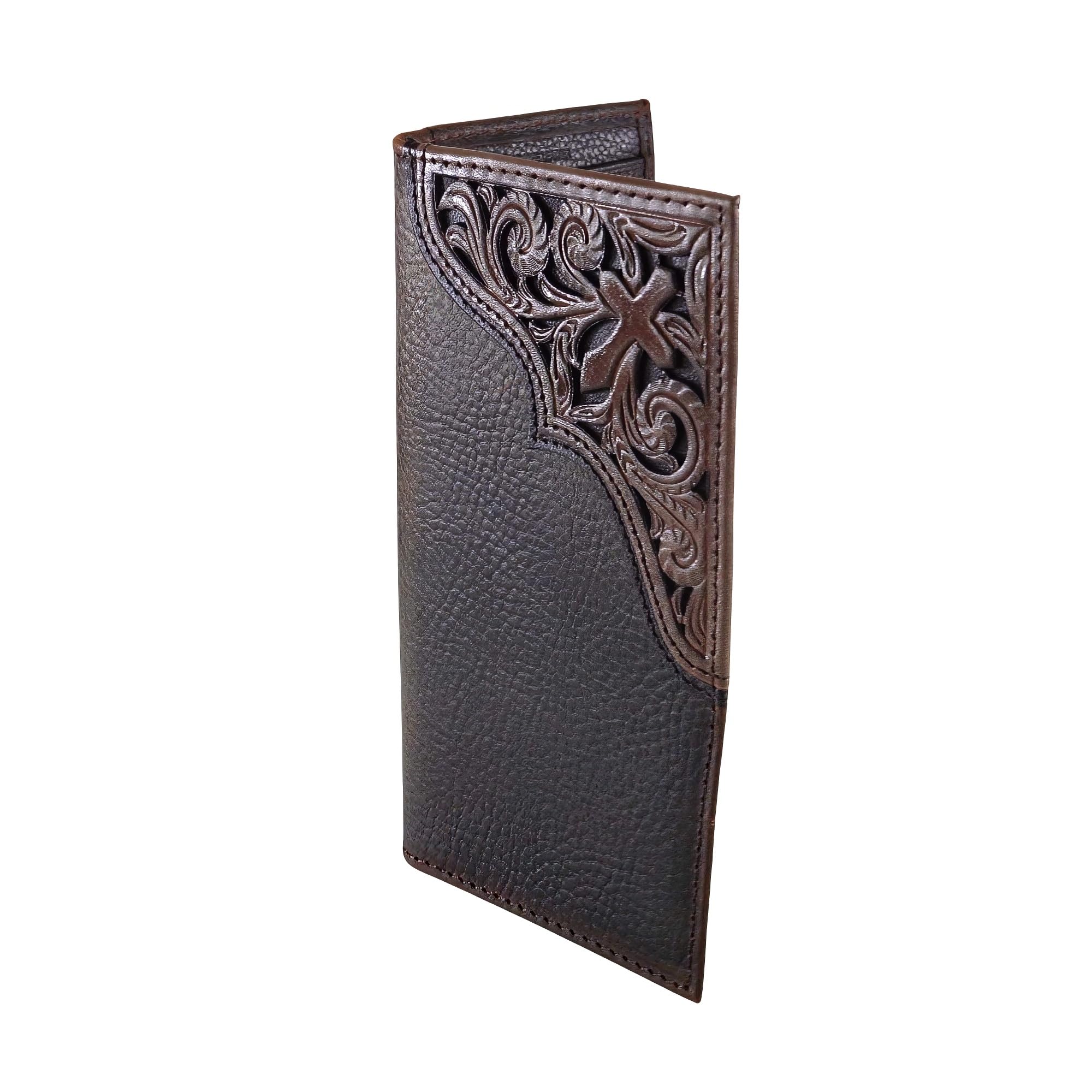 ARIAT Men's Cross Corner Inlay Rodeo Western Wallet