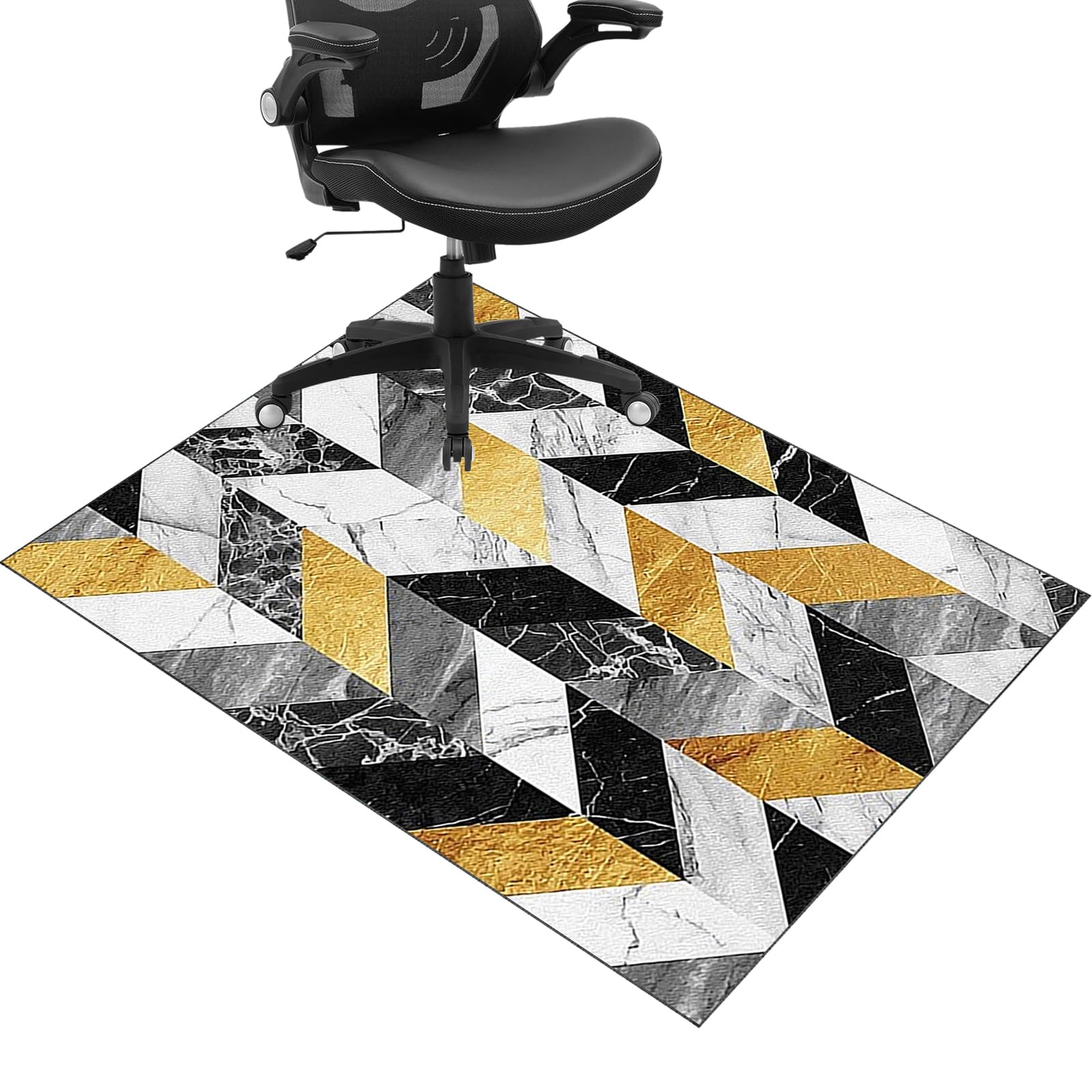 JaevKwzy Office Chair Mats for Carpeted Floors, Gaming Chair Mat, Carpet Protection Mat, Hardwood Floor Mat Protector, Non Slip Chair Floor Mat,Desk Chair Mat for Parquet, Tile, Laminate 90 x 120 cm