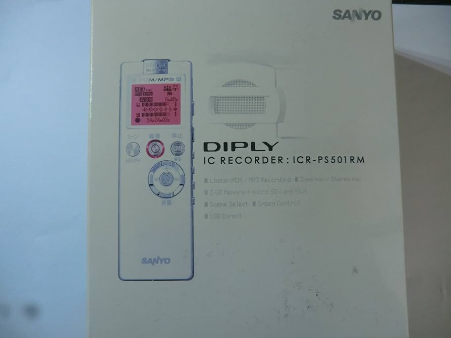 SANYO ICレコーダー(ホワイト) [ICR-B001M(W)] 楽天市場】【中古】 SANYO ICレコーダー ホワイト ICR-B001M W