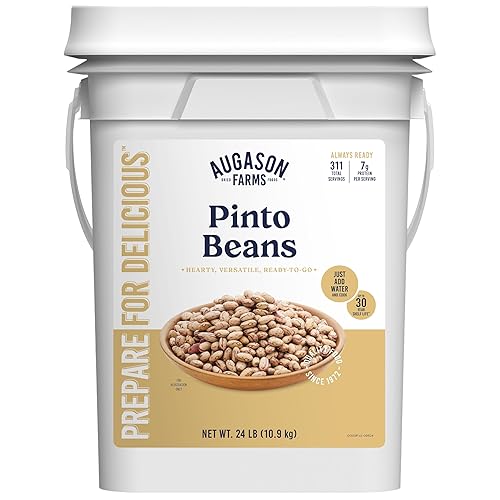 Miniatura 1 de Augason Farms Pinto beans - Cubo de almacenamiento de alimentos a granel de emergencia de 4 galones 253 porciones