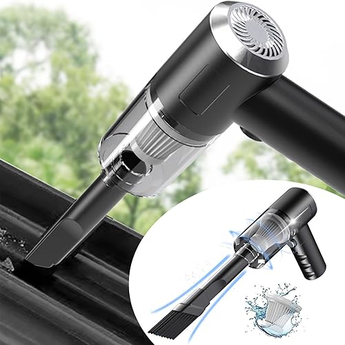 Aspiradora de mano para automóvil, aspiradora húmeda y seca, aspiradora recargable portátil para automóvil, aspiradora con accesorios de boquilla,