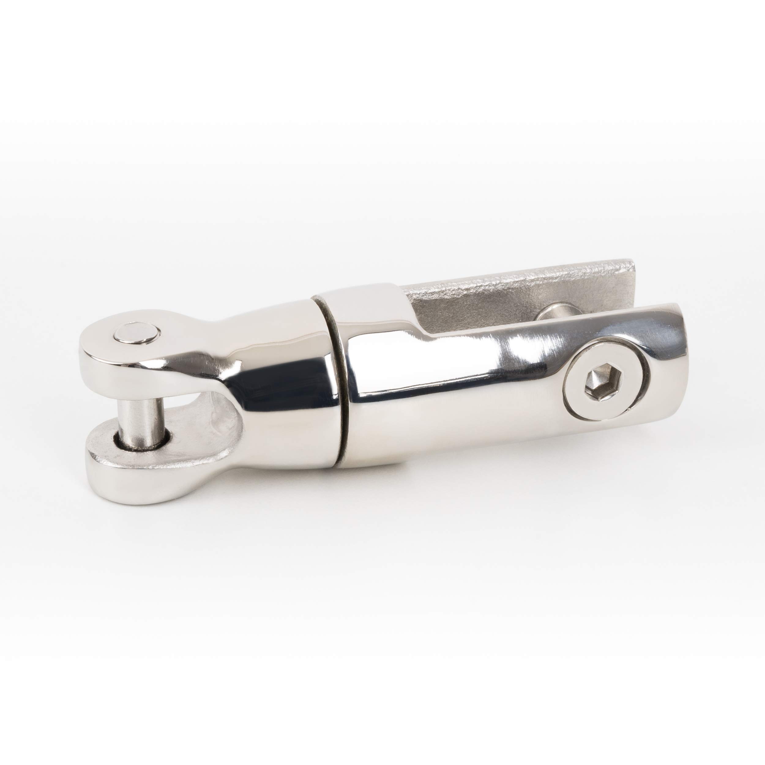 Edelstahl Ankerwirbel Ankerverbinder 6mm bis 8mm | INOX 316, Asis 316, Nirosta | zweiteilig mit Drehgelenk zum Verbinden von Anker und Ankerkette