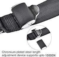 Vista 3 de Correa de interfaz general para asientos de pasajeros de coche, con el conector de la correa del asiento del coche, paquete de 1