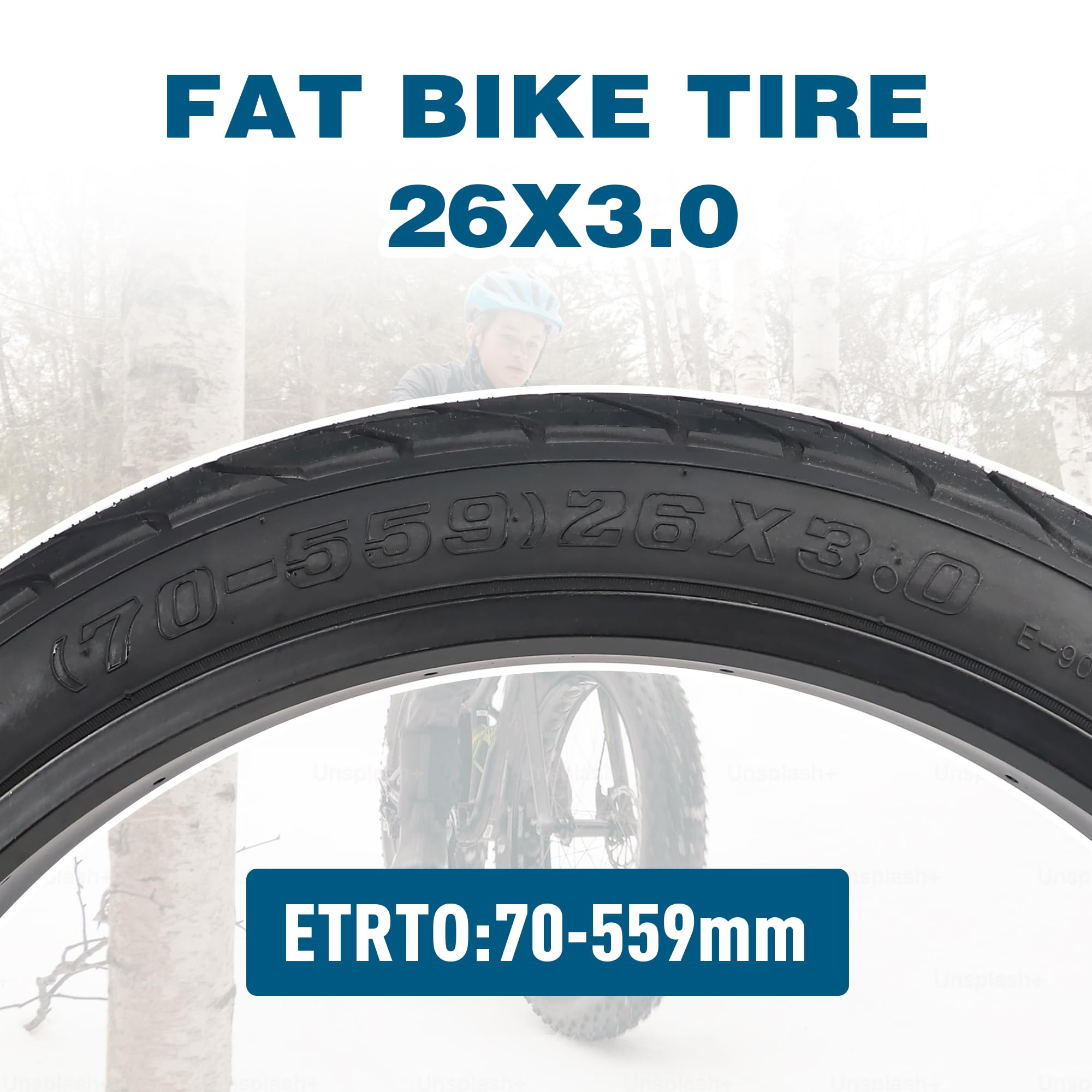 Produktbild von Fat-Bike-Reifen 26 X 3,0 - Pannensicherer, Verbreiternder Strand
