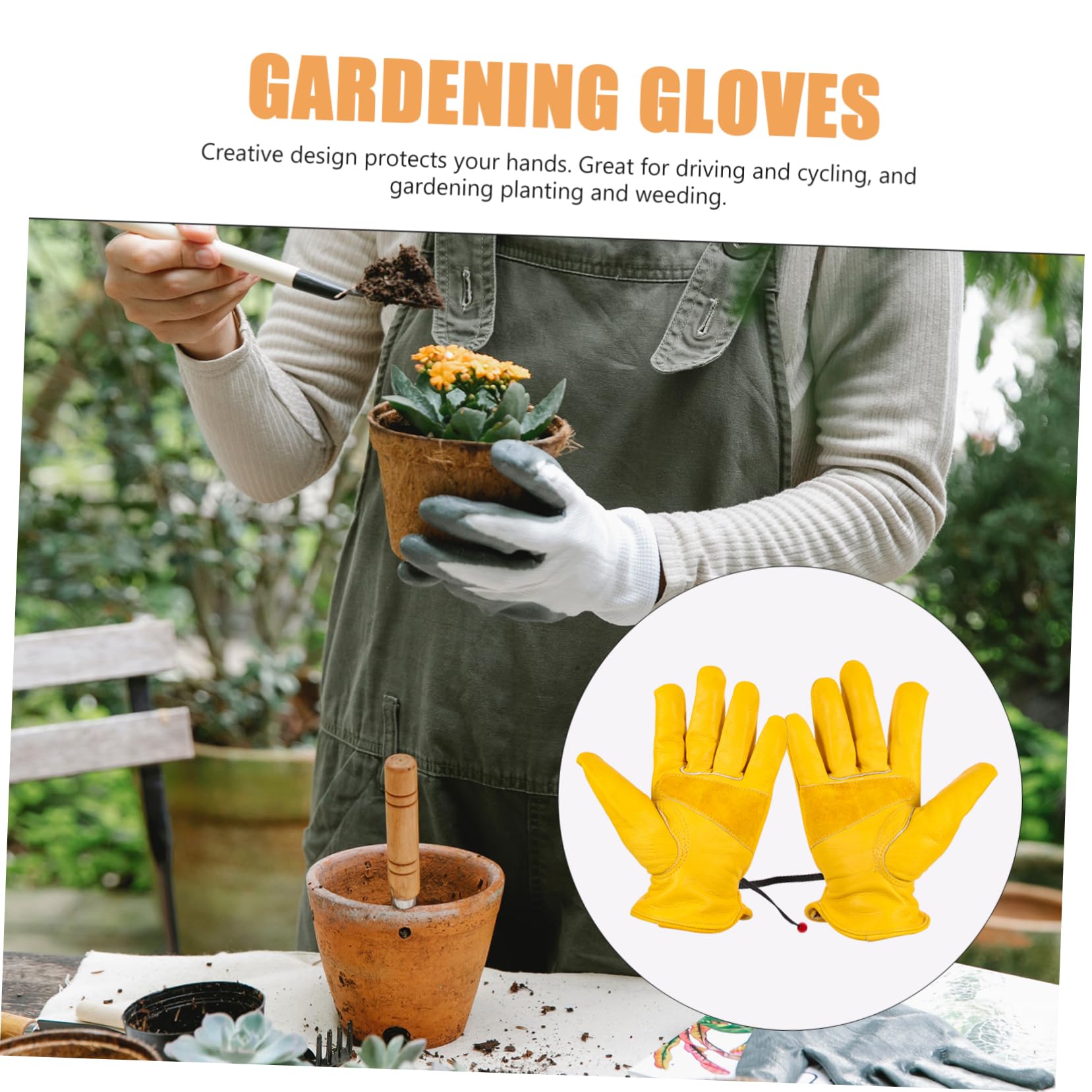 2pares Guantes De Jardinería De De Para Protección Resistente y Para Actividades De Jardinería Plantación y