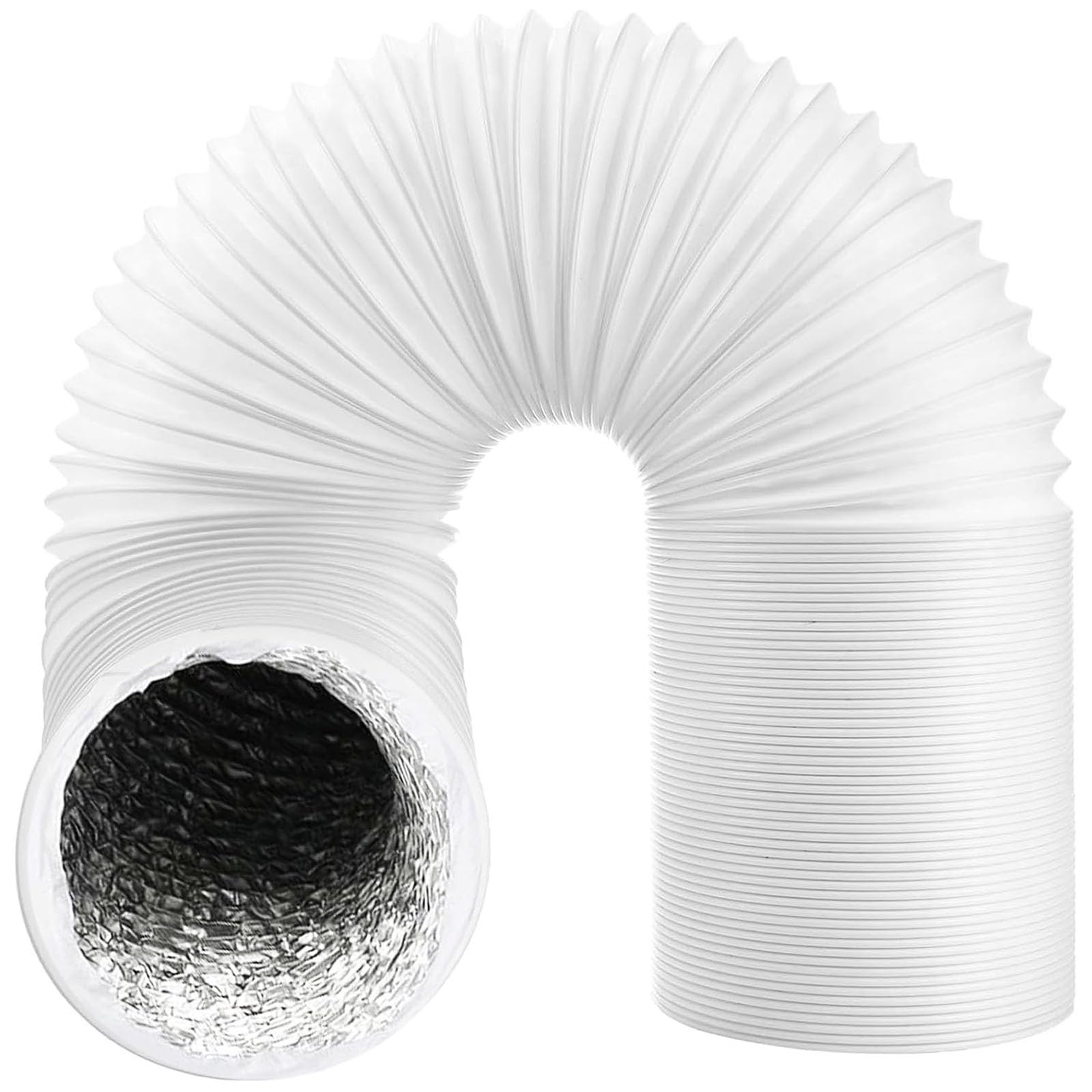 Air Conditioning Duct Hose 6"" PVC Foil Flexible AC Vent Pipe 152mm 3m UNIVERSAL