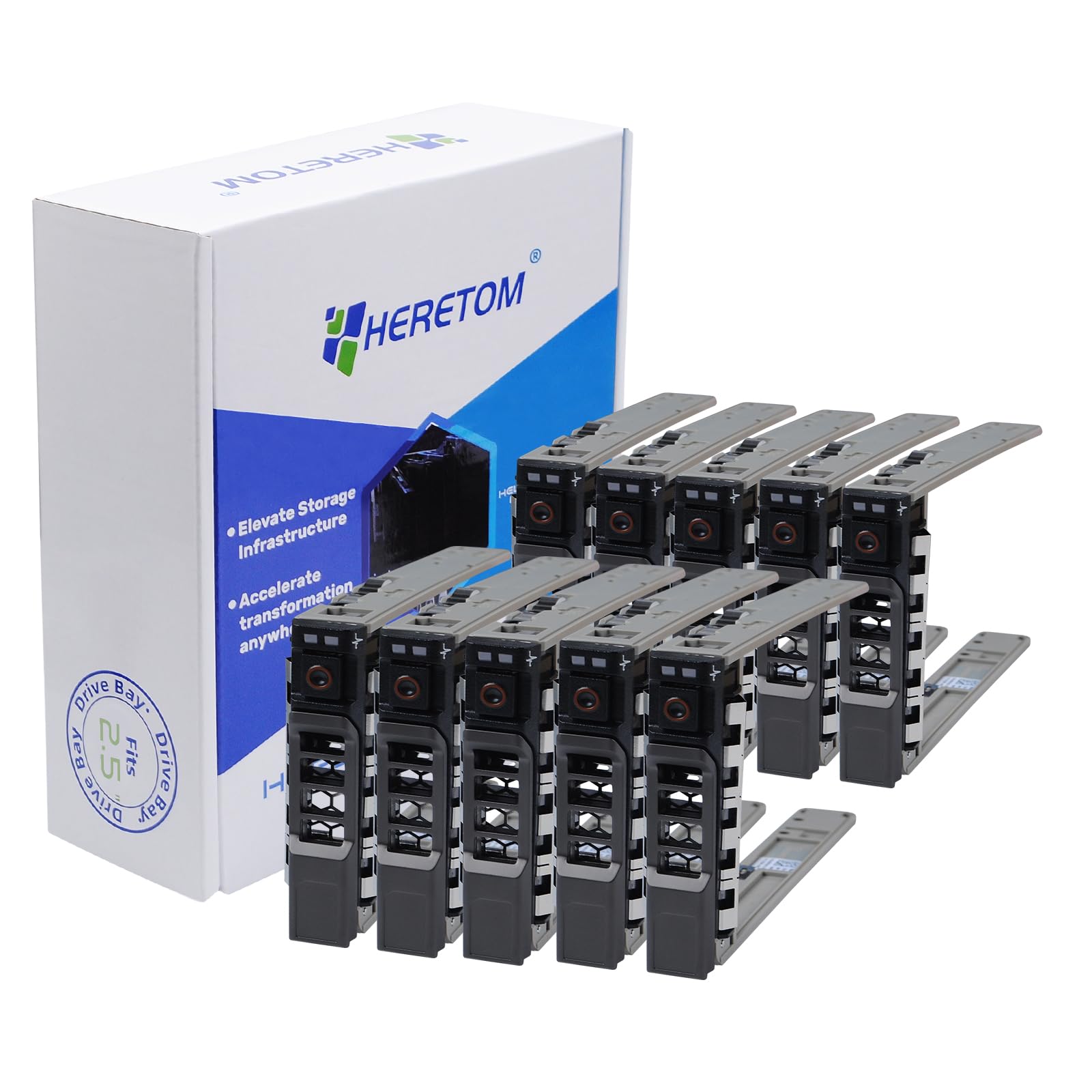 Amazon.co.jp: 10個、2.5インチハードドライブトレイキャディ Dell