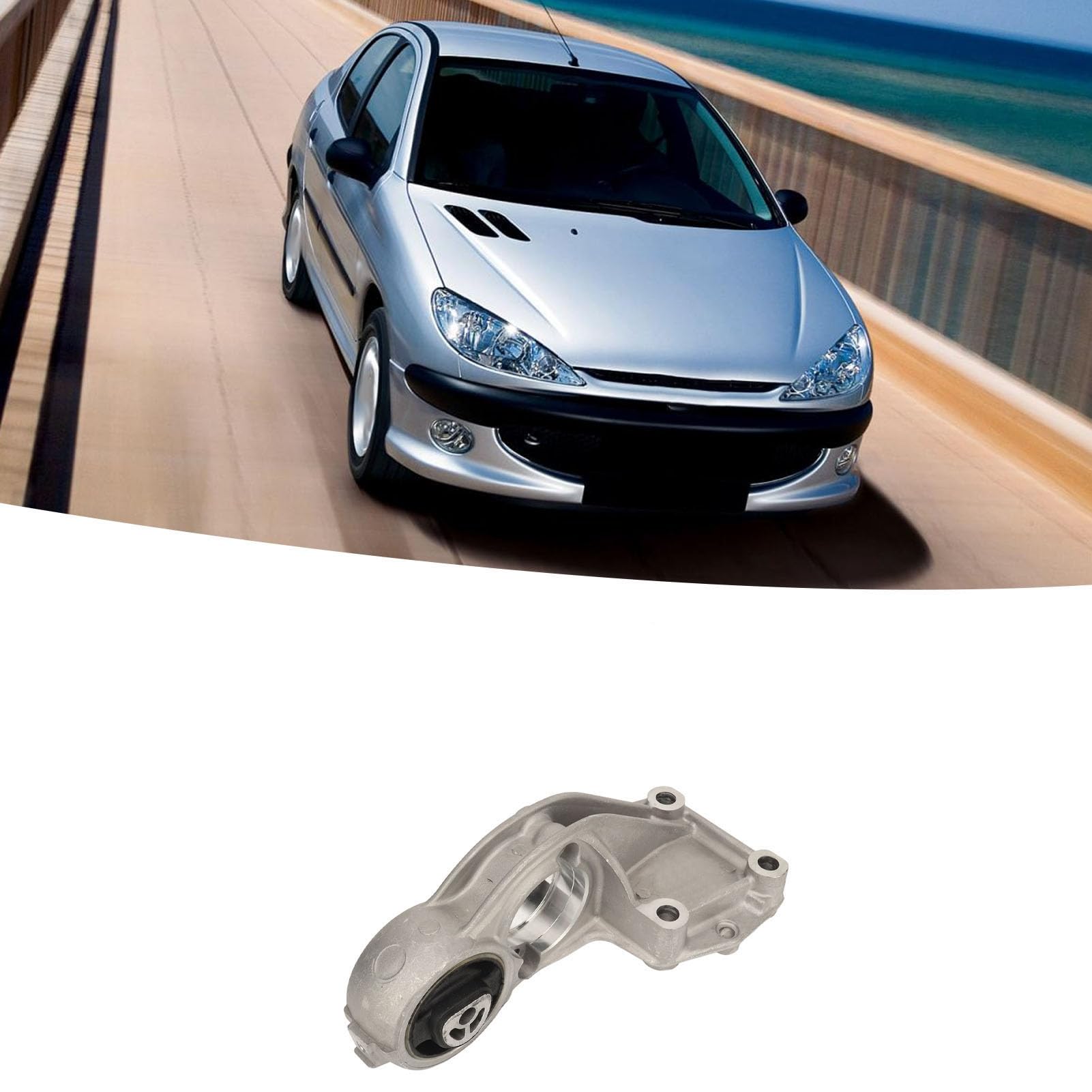Supporto Motore per Auto 1807Z0 Staffa Motore in Metallo Ad Alta Resistenza di Ricambio per Peugeot 206 CC 2000‑2008 Supporto Motore Supporto Motore per Auto