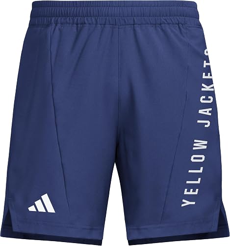adidas Men's D4T Woven Georgia Technical University Shorts, Team Navy Blue/White