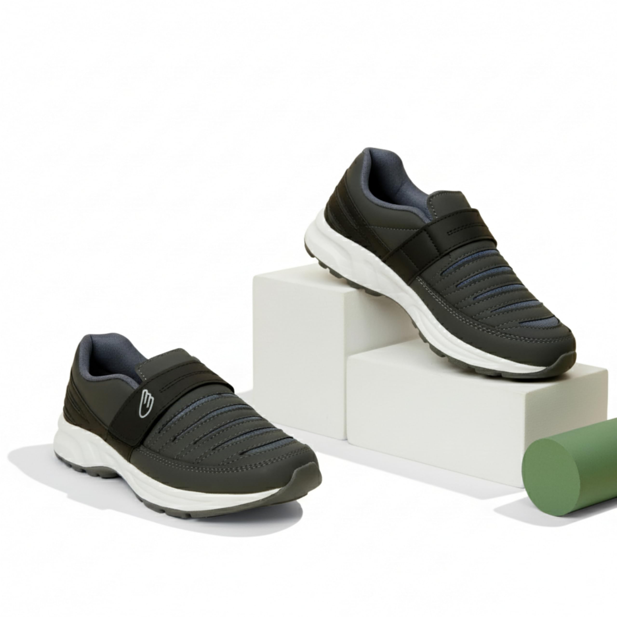 Angel Craft Zapatos de senderismo para hombre, gimnasio, trotar, correr, elegantes, zapatos deportivos para hombres, ligeros y cómodos, negro, 7 UK