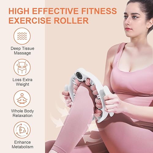 Miniatura 8 de KESHWELL Rodillo de masaje, herramienta de masaje para celulitis, removedor de celulitis para piernas, rodillo muscular de espuma para relajación