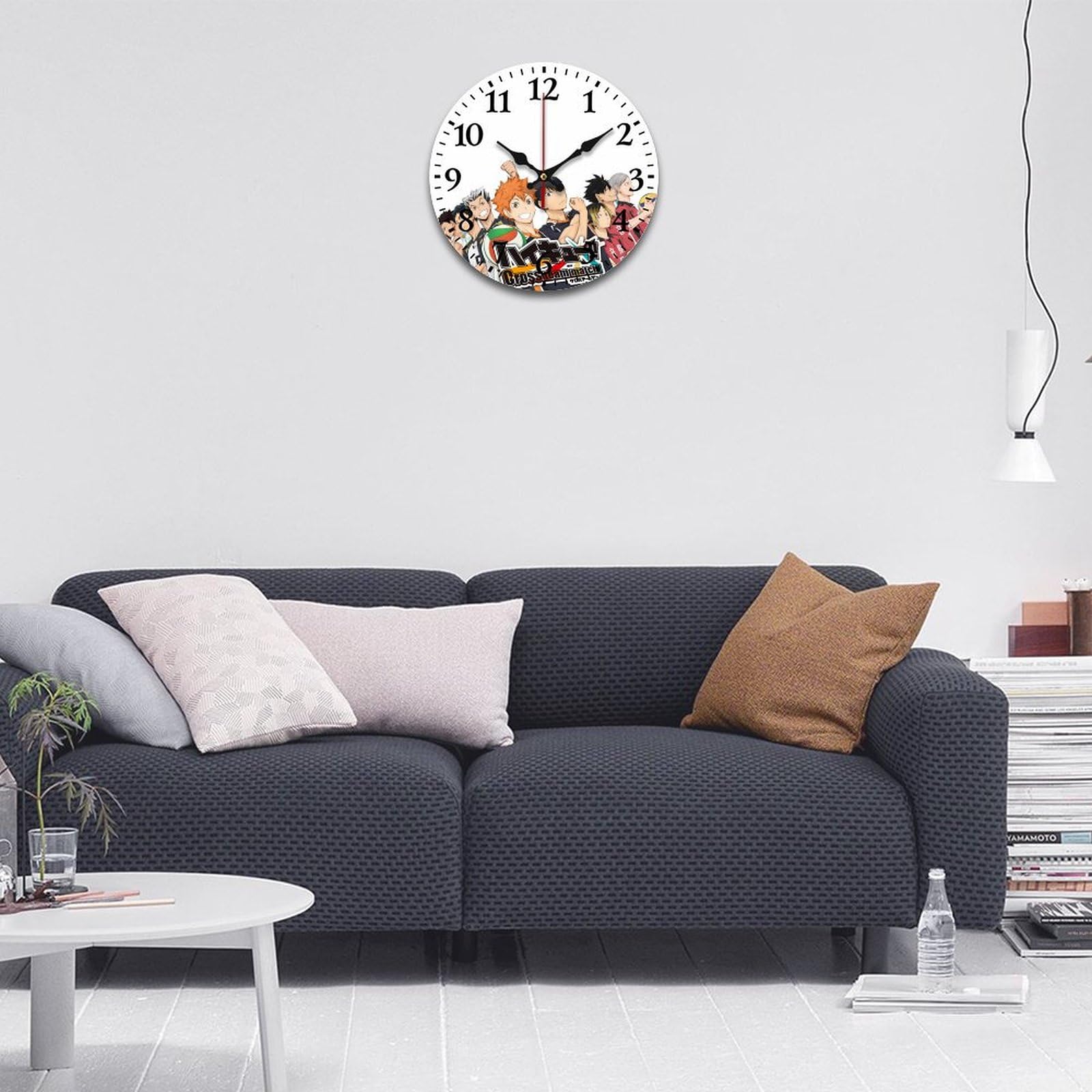 Amazon.co.jp: ハイキュー!! 掛け時計 PVC壁掛け時計 静音 連続秒針