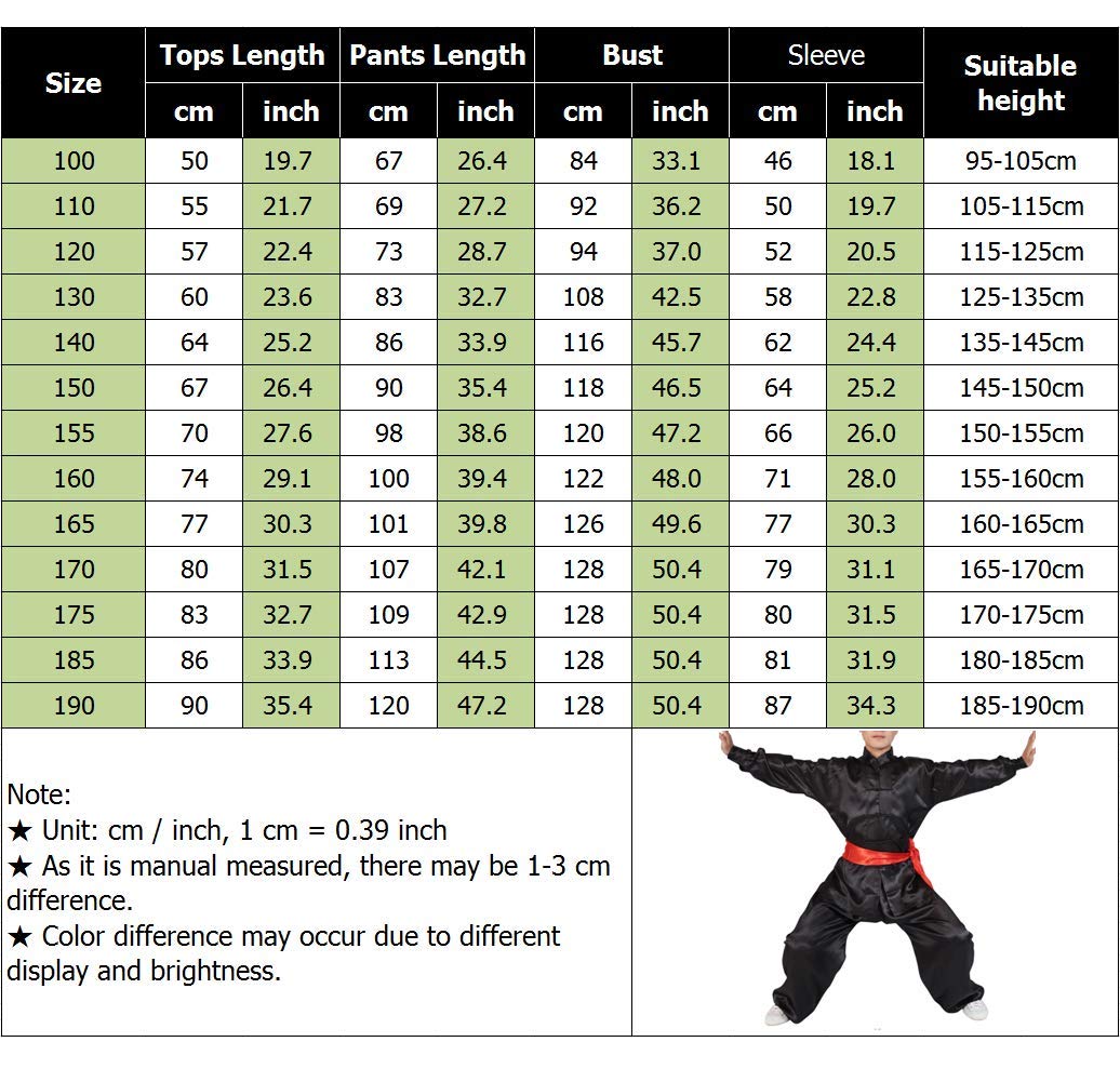 Artes Marciales Ropa Unisex Adulto Niño Conjuntos - Tradición China Tai Chi Wushu Ropa Niños Niñas Rendimiento Traje Kung Fu Uniforme