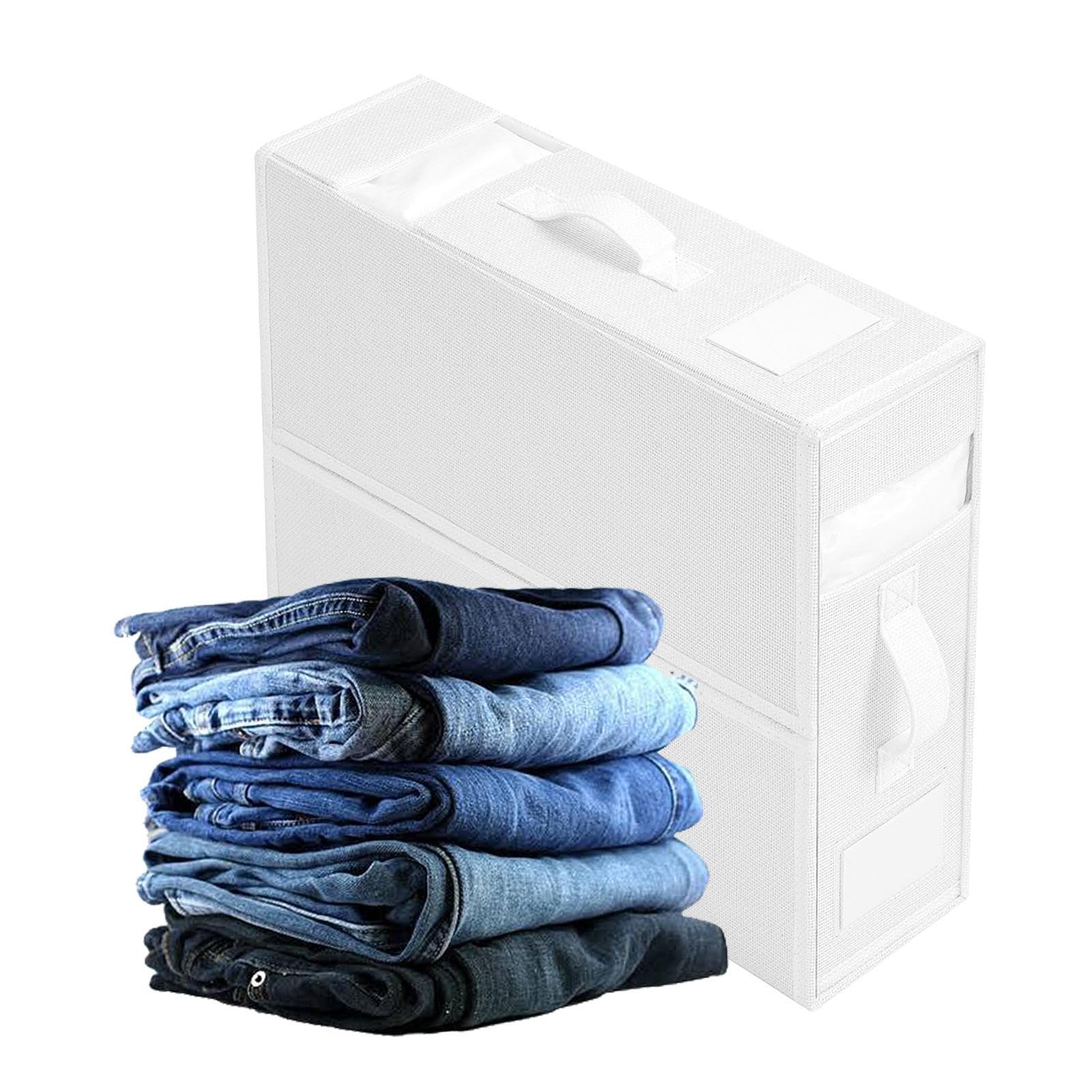 Bed Sheet Organizers And Storage Box | Linen Closet Organizer | Foldable Bedding Container | Waterproof Foldable Sheet Storage Box For Duvet Cover Set, Clothes, Blankets