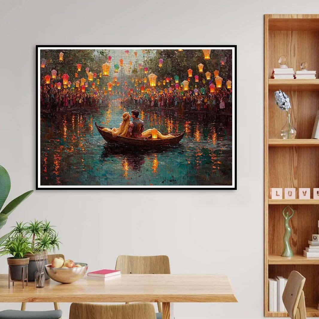 Puzzle 1000 Pièces Adultes, Puzzle Saint Valentin Impossibles, Décor -4486
