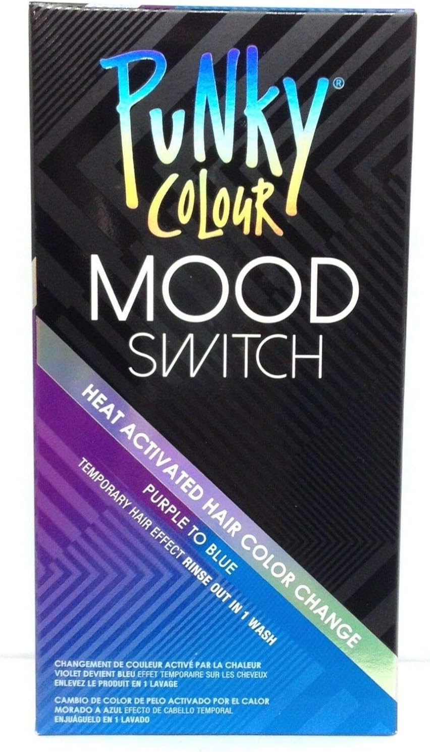 Punky Colour Purple To Blue Mood Switch Heat Activated Hair Color Change, Temporary Hair Effect